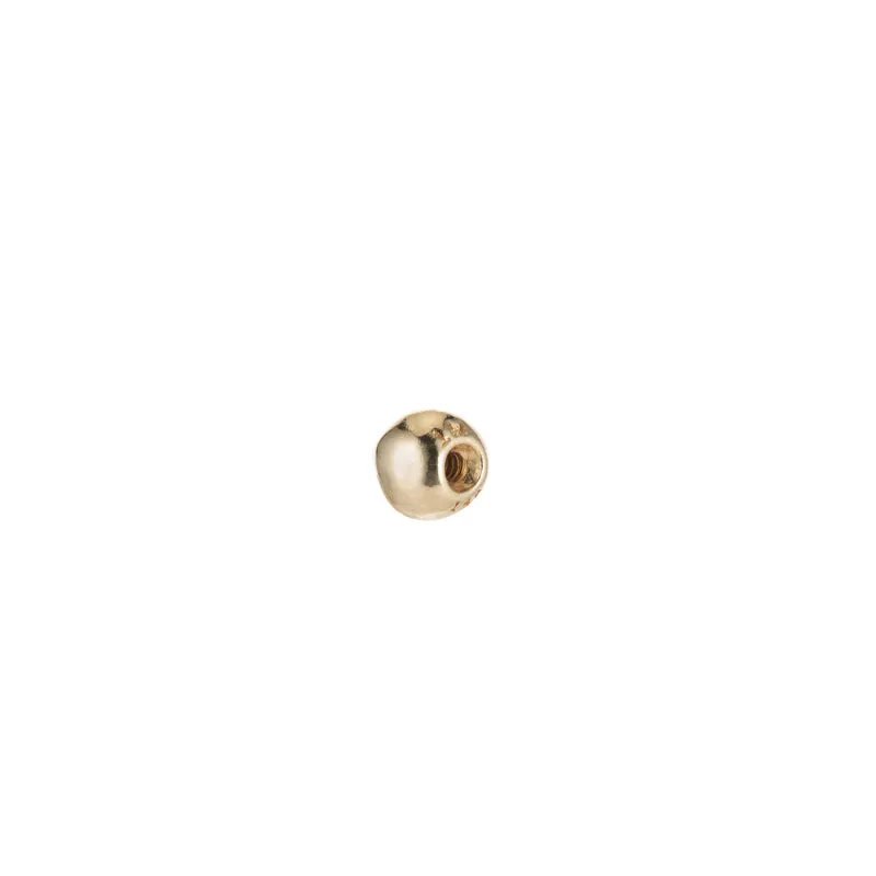 Solid Gold Triangle Stud Single Earring, 14k