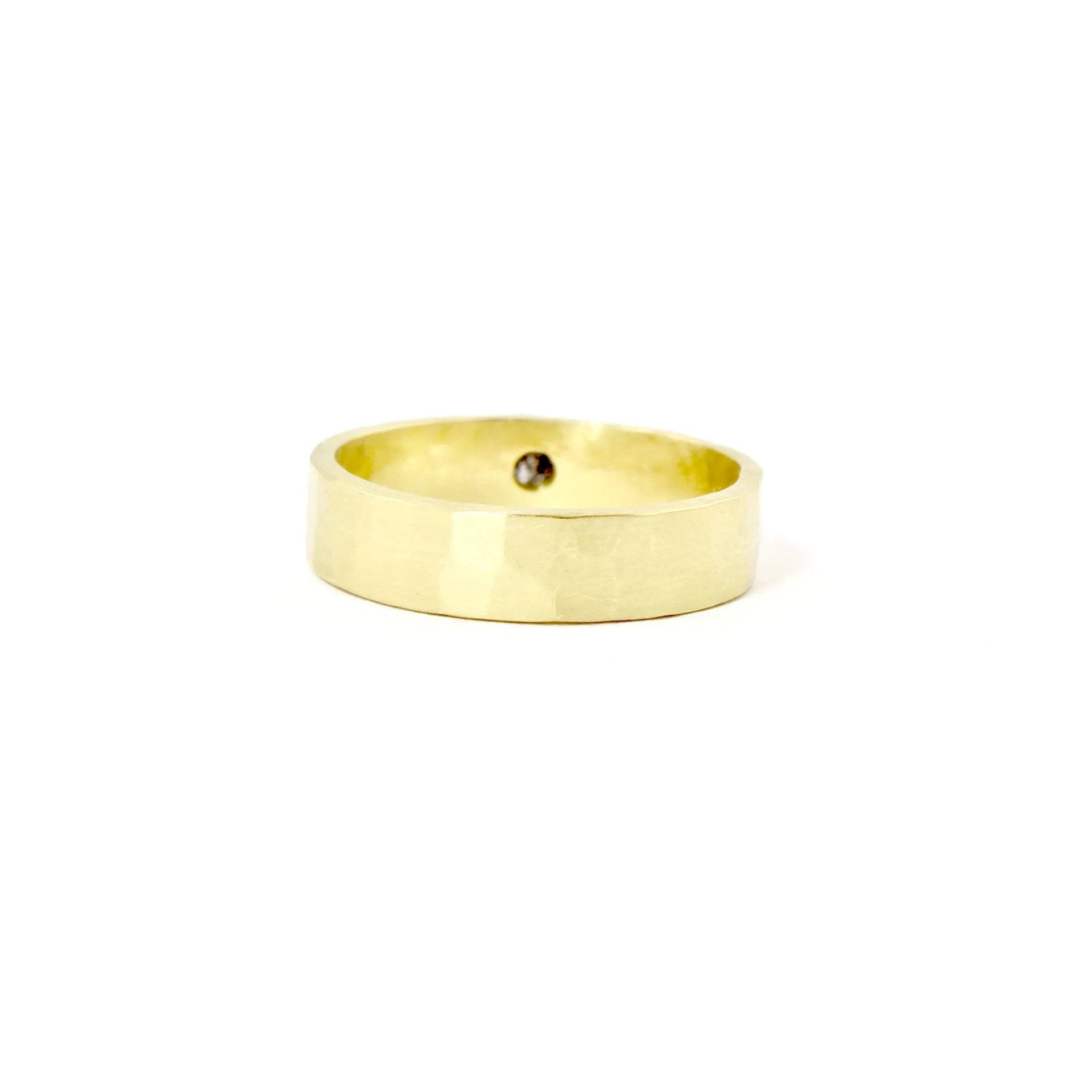 Solitaire Diamond and 18 KT Gold Ring by Sarah Mcguire