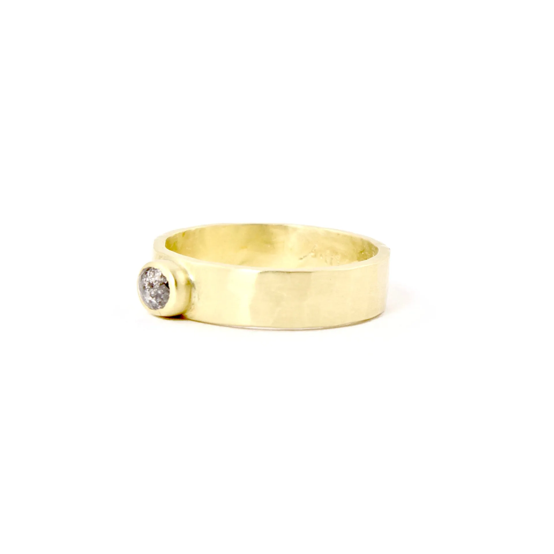 Solitaire Diamond and 18 KT Gold Ring by Sarah Mcguire