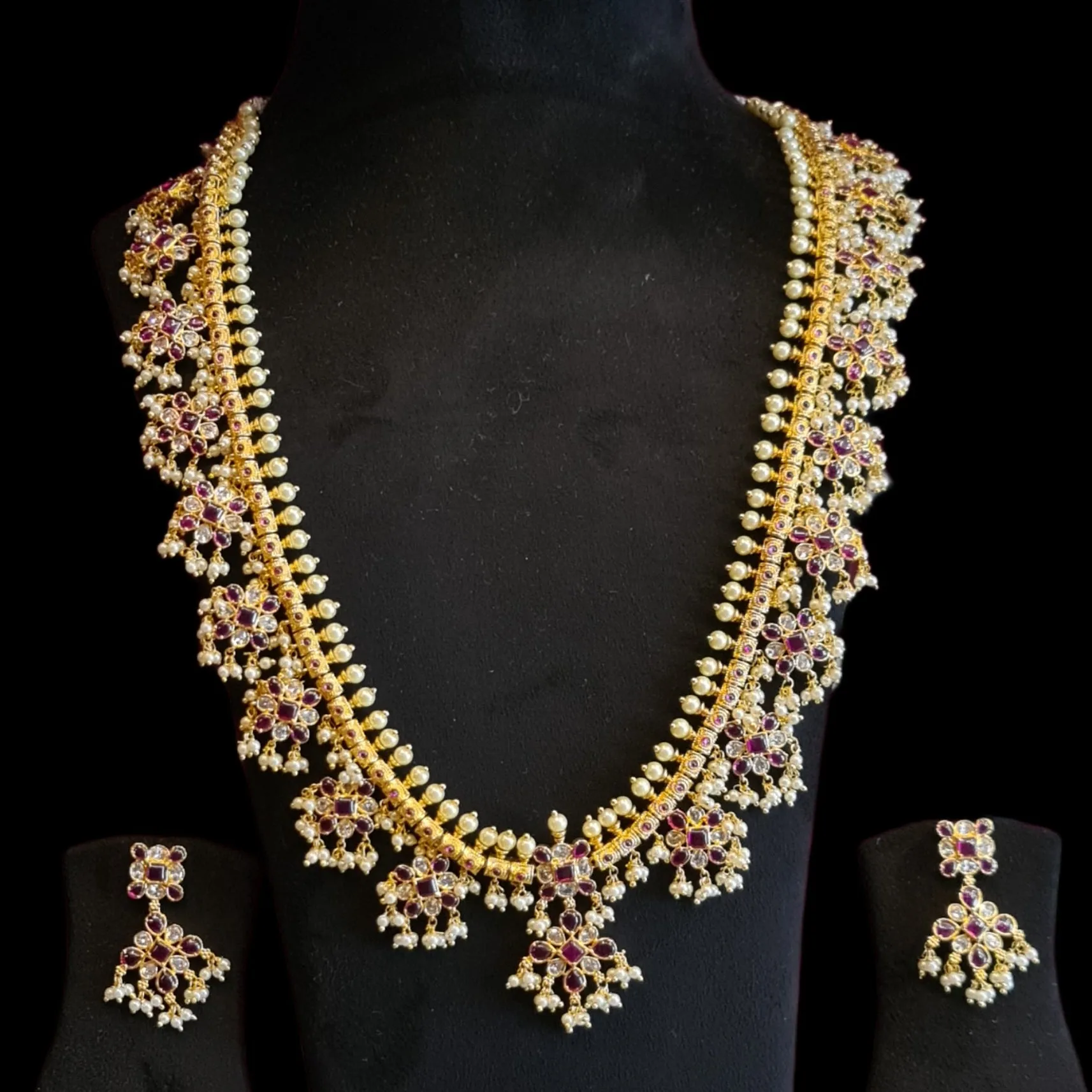 South Indian Traditional Guttapusalu Necklace set By Asp Fashion jewellery