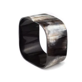 Square Dark Horn Bangle