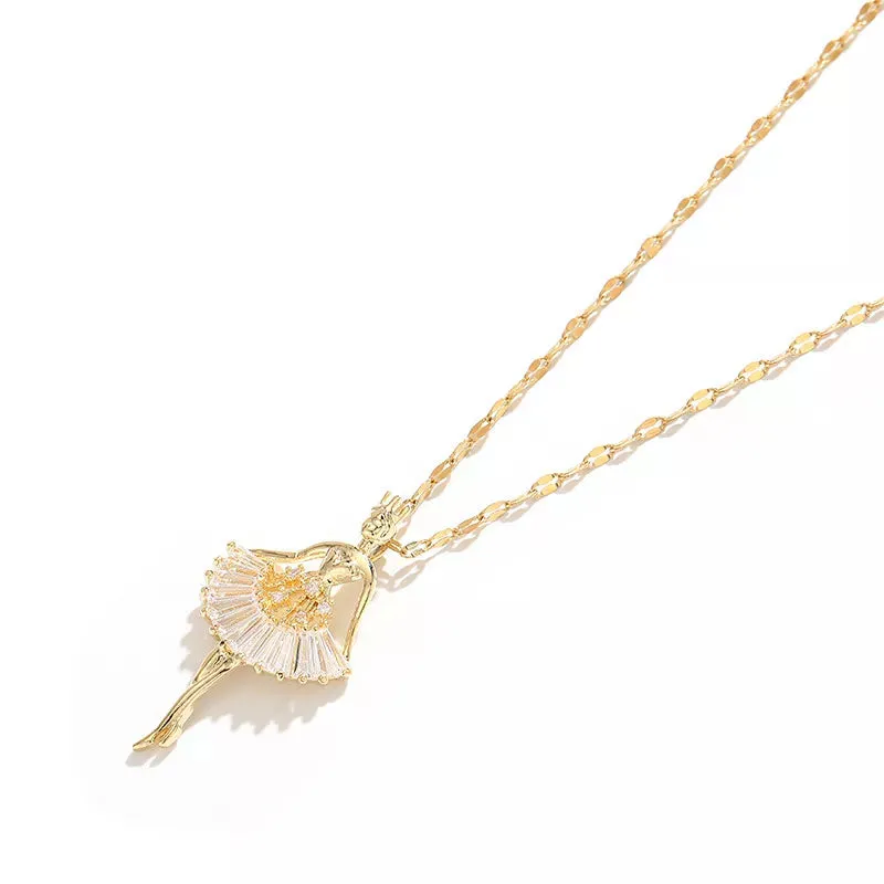 The Sylvia Ballerina Pendant Necklace