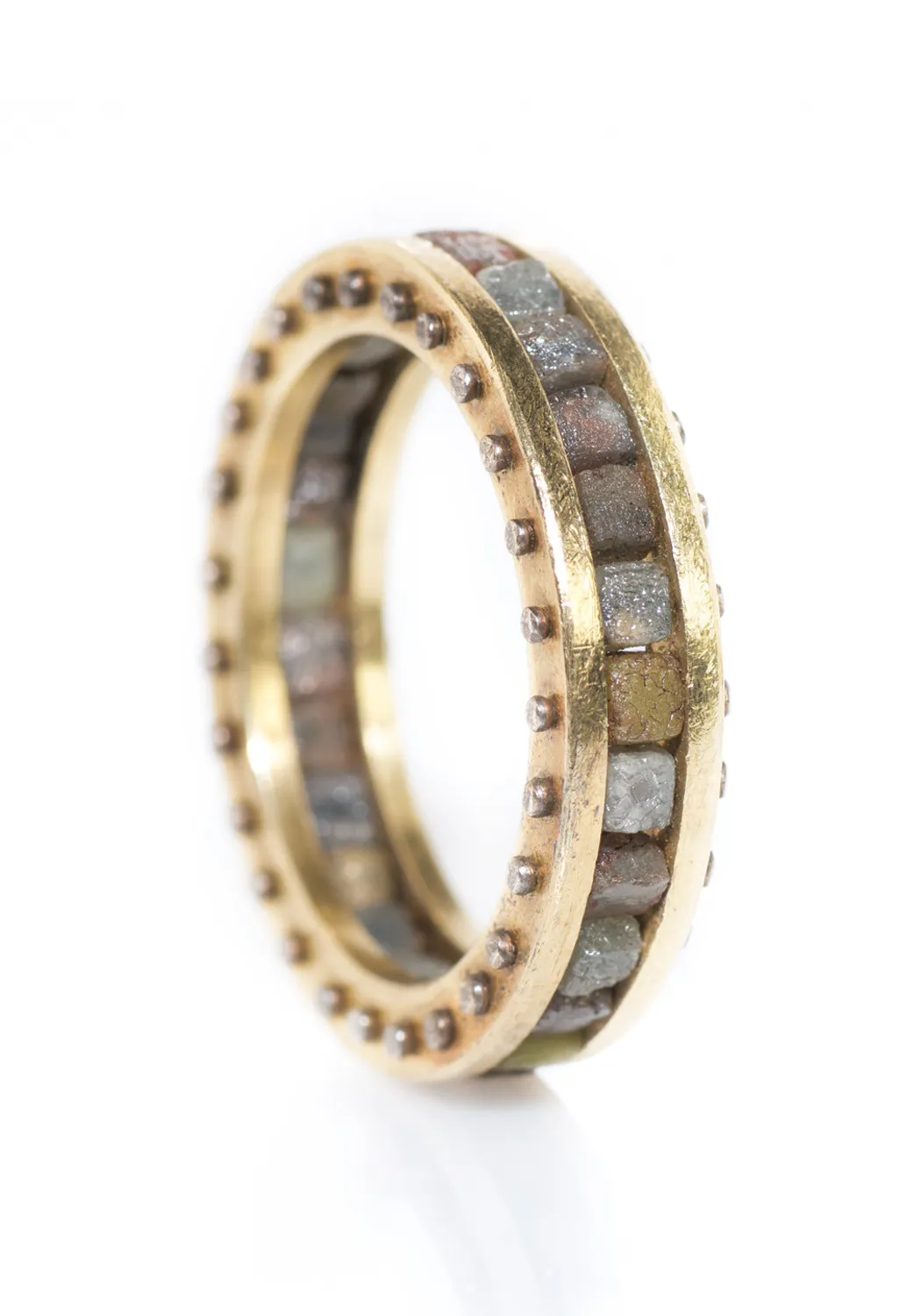 Todd Reed 18K Yellow Gold Raw Diamond Band