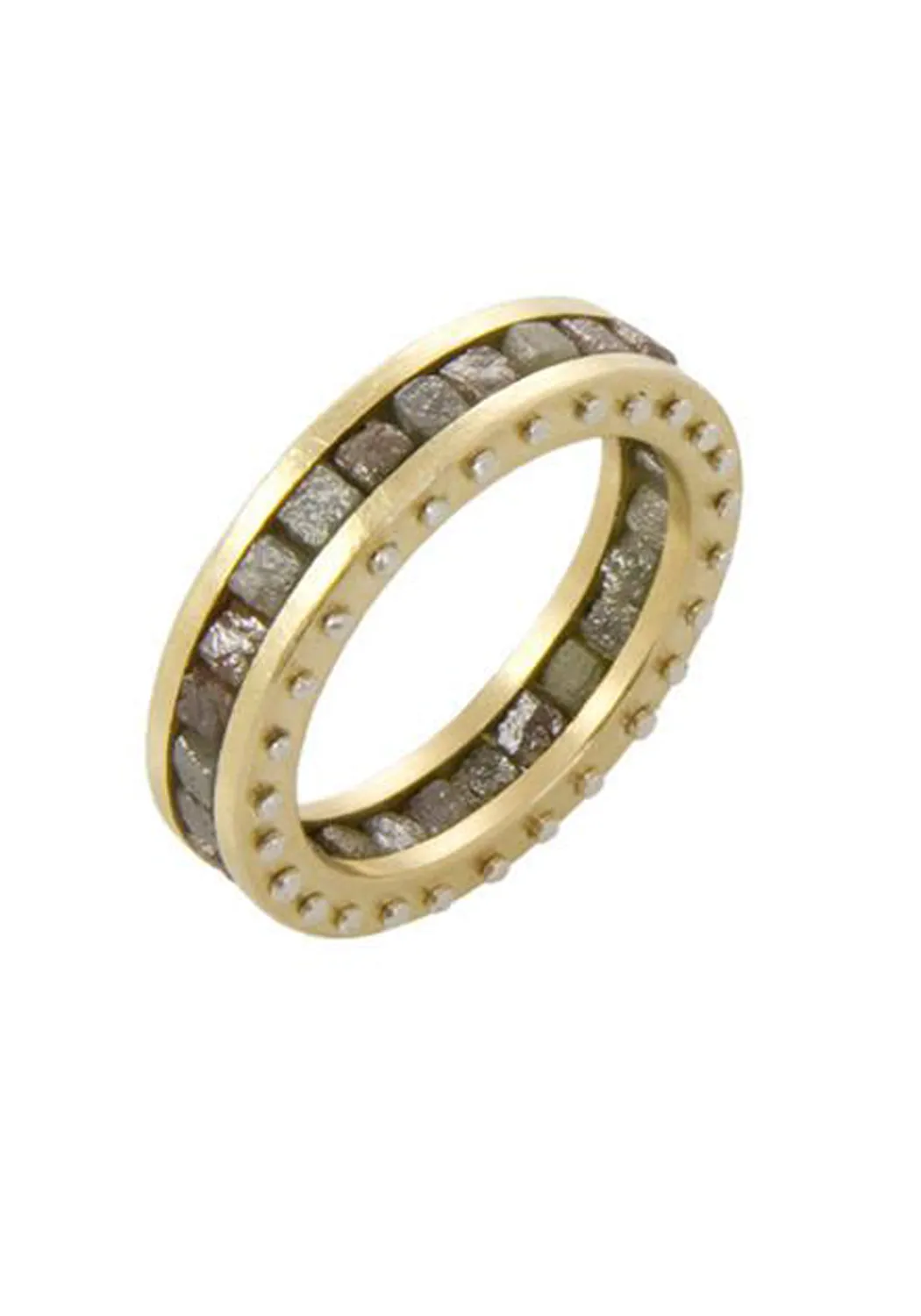 Todd Reed 18K Yellow Gold Raw Diamond Band