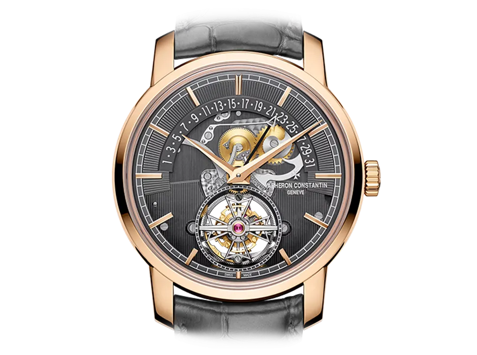 TRADITIONNELLE TOURBILLON RETROGRADE DATE OPENFACE