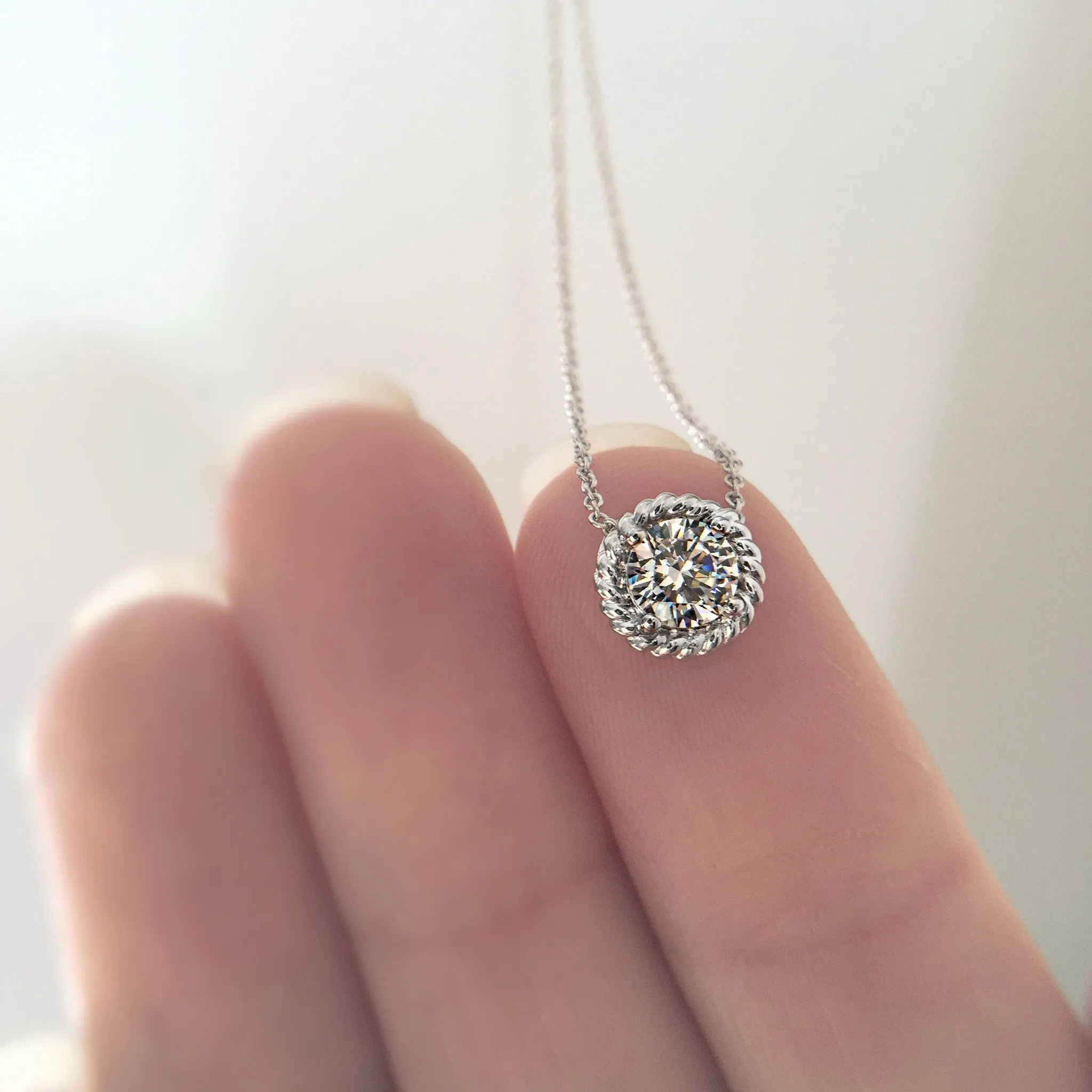 vintage sparkler necklace