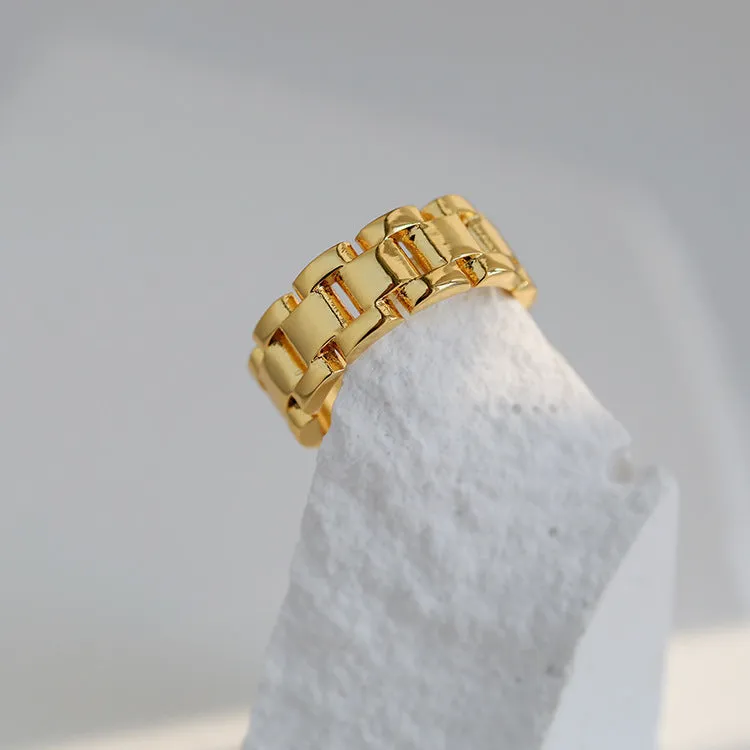 Watch Chain Gold Fashion Ring