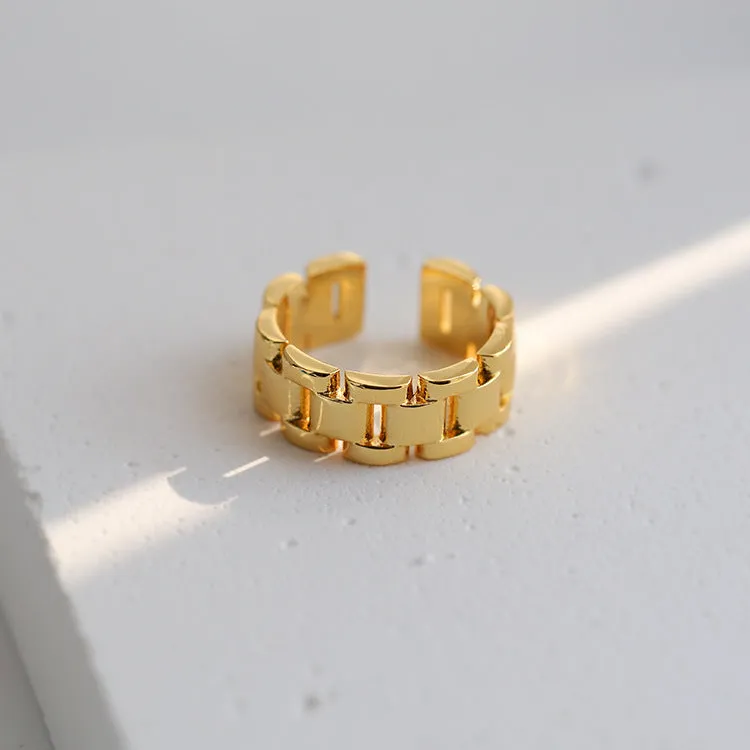 Watch Chain Gold Fashion Ring