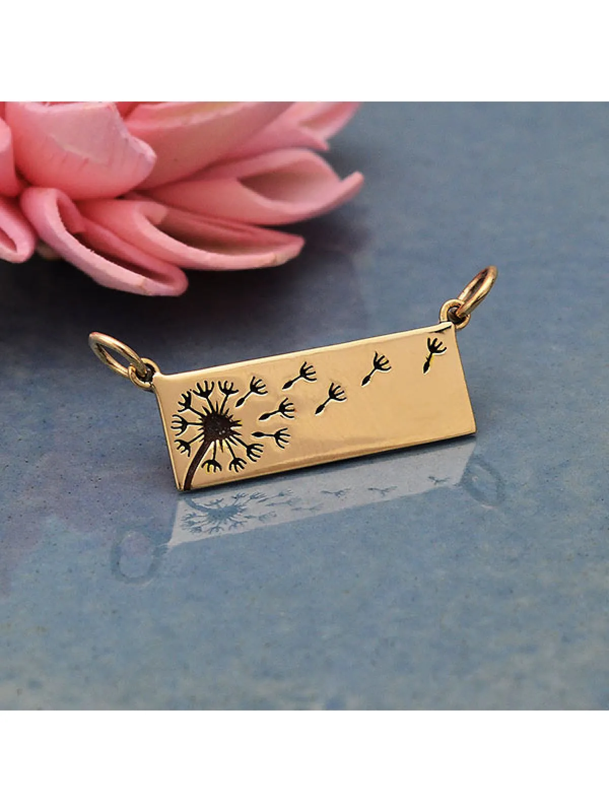 Wishing Dandelion Bar Necklace